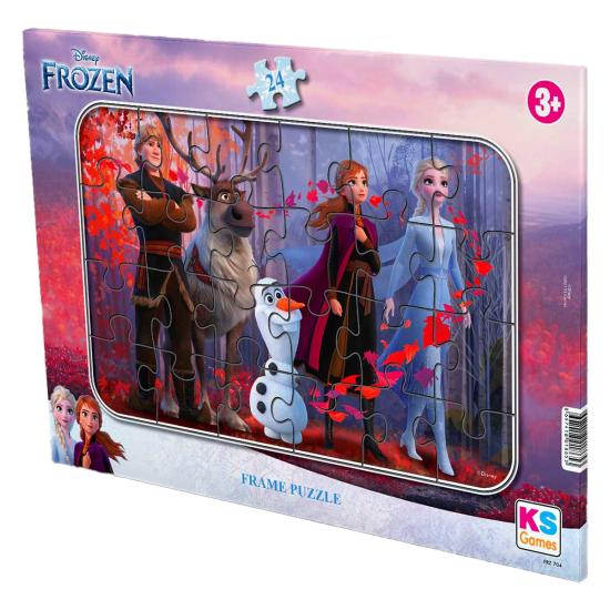 Disney Frozen Karlar Ülkesi Elsa Frame Puzzle/Yapboz 24 Parça