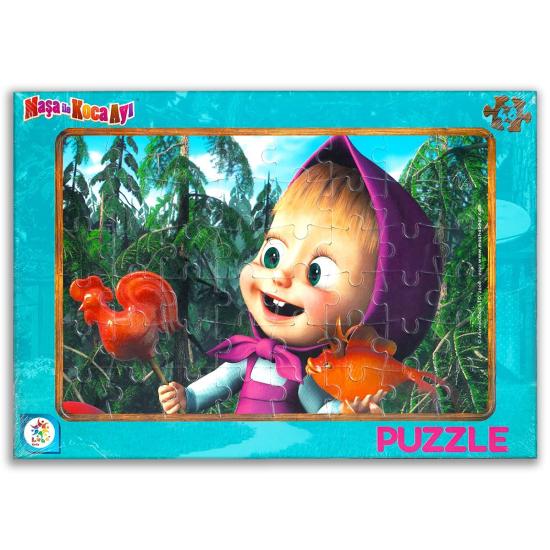 Maşa İle Koca Ayı Lisanslı Frame Puzzle/yapboz (48 Parça)