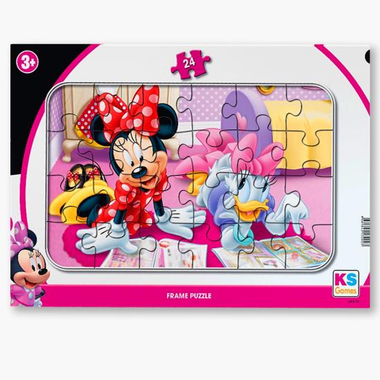 Disney Minnie Mouse (Mini Fare) Frame Puzzle/Yapboz 24’parça